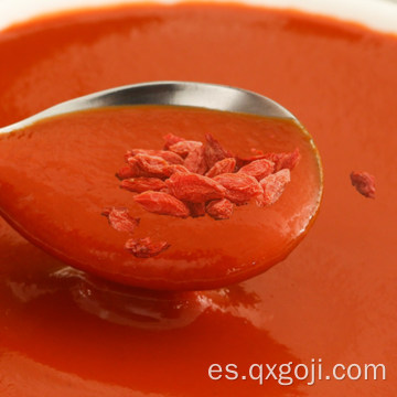 Concentrado de jugo fresco de bayas de goji orgánicas